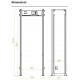 Poarta detectie metale cu 18 zone ajustabile individual, afisaj LCD de 7”, software PC, telecomanda programare ZKBios SIS