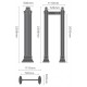 Poarta Detectie Metale 33 Zone LED LAN setare monitorizare PC