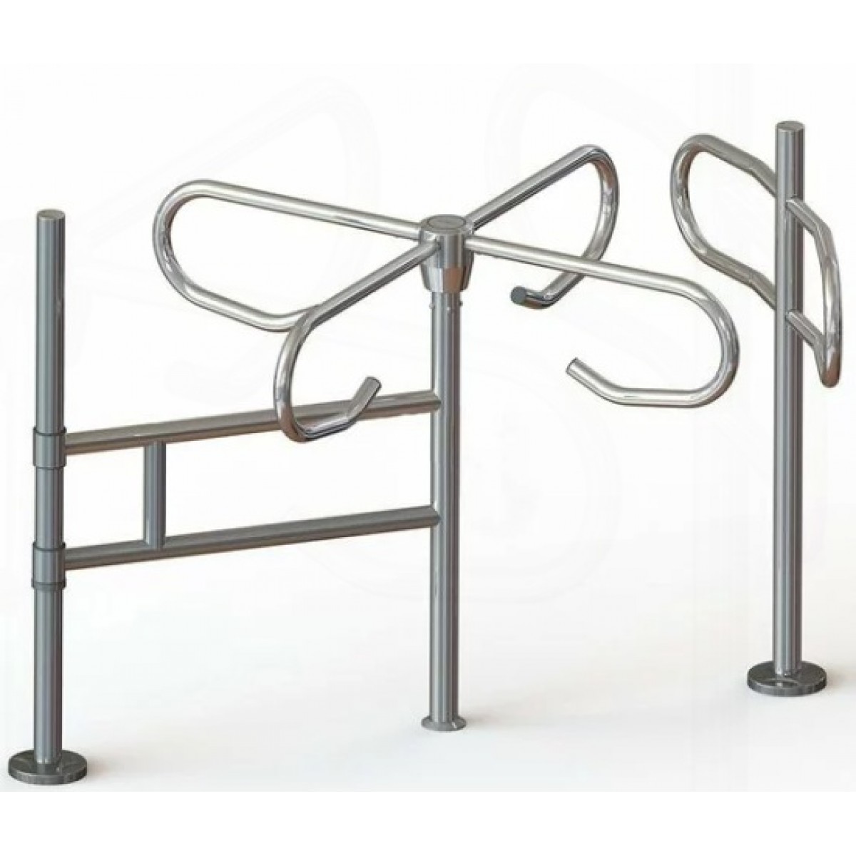 Poarta Mecanica Acces Supermarket - Nichel Crom - unidirectionala