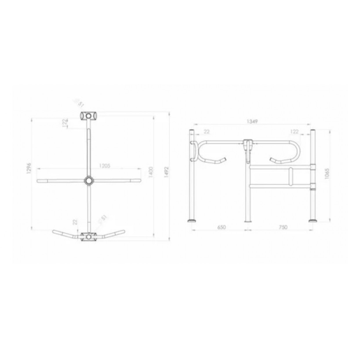 Poarta Mecanica Acces Supermarket - Nichel Crom - unidirectionala