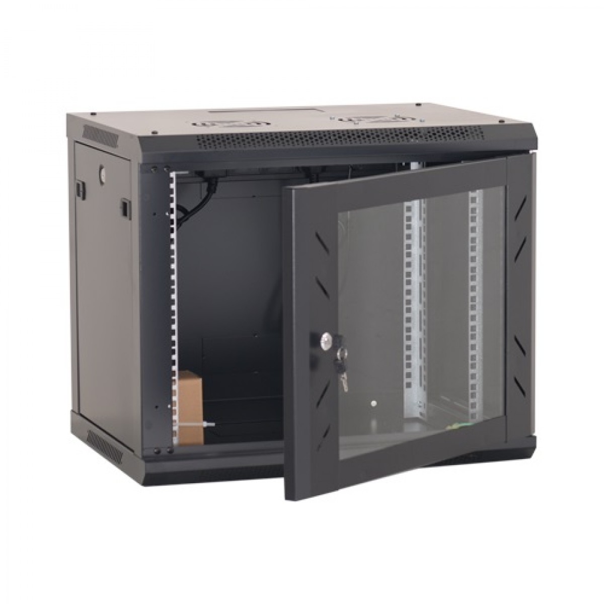 Dulap Rack perete 12U 19" 600x600, negru