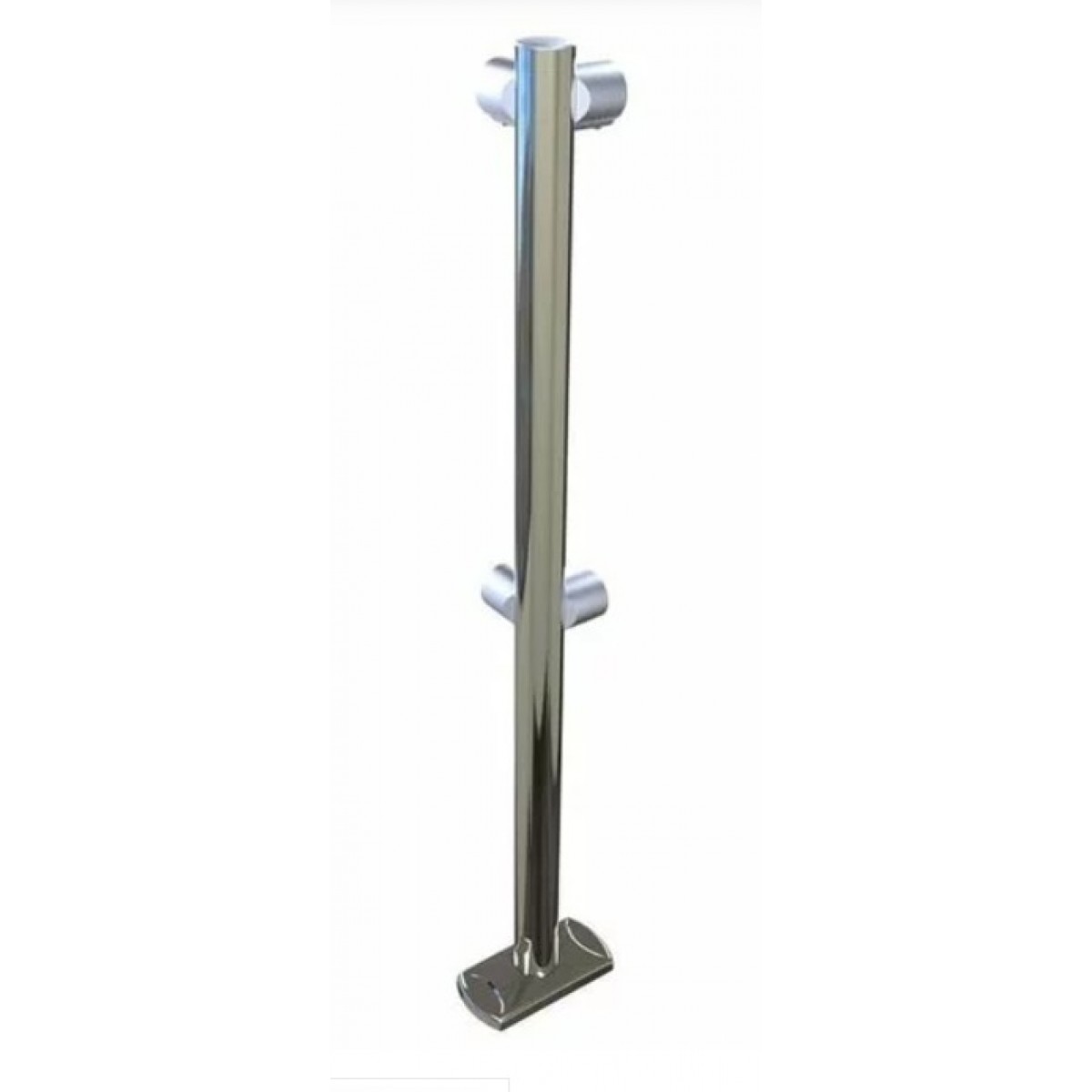 Stalp metalic cromat sistem ghidare flux pietonal market - 4 conectori - 90 grade Stalp metalic cromat sistem ghidare flux pietonal market - 4 conectori - 90 grade