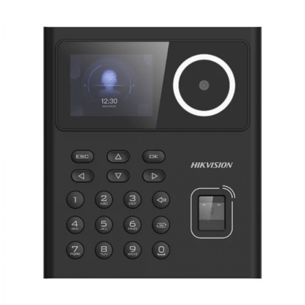 Terminal standalone control acces cu Recunoastere faciala, Amprenta, Card MIFARE si PIN, camera 2MP, ecran LCD color 2.4 inch - HIKVISION