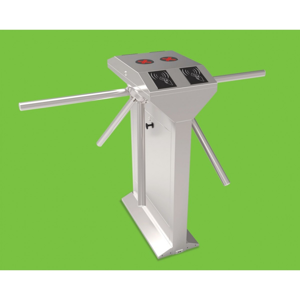 Turnichet tripod dublu, semi automat, drop arm, compact 