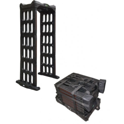 Poarta de Detectie Metale pietonala portabila, IP55, 3 zone