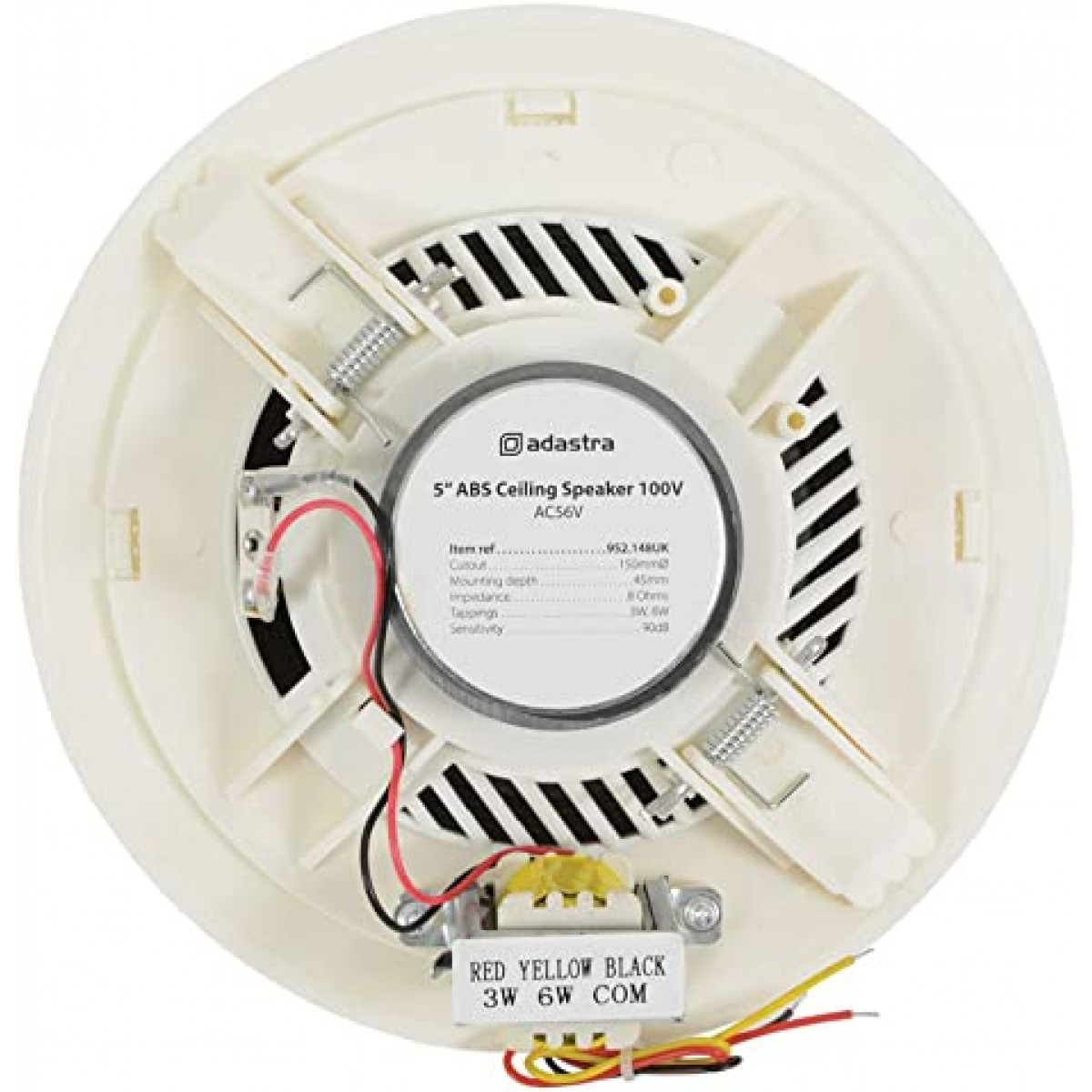 Difuzor metalic incastrat plafon putere 1.5-3-6W 100V 90dB Adastra UK