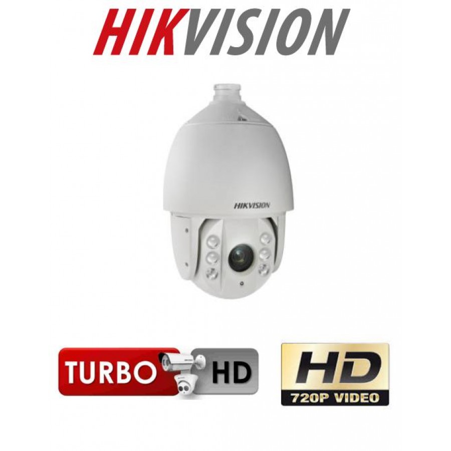 Camera Speed Dome Exterior HD-TVI 720p Ir 120m Zoom Optic 23x Hikvision