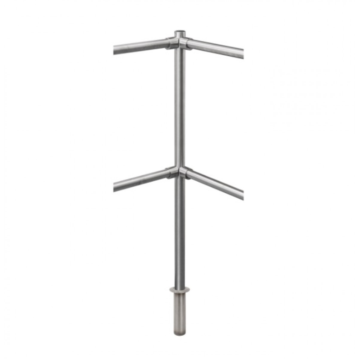 Stalp intermediar 90° din INOX montare ingropata