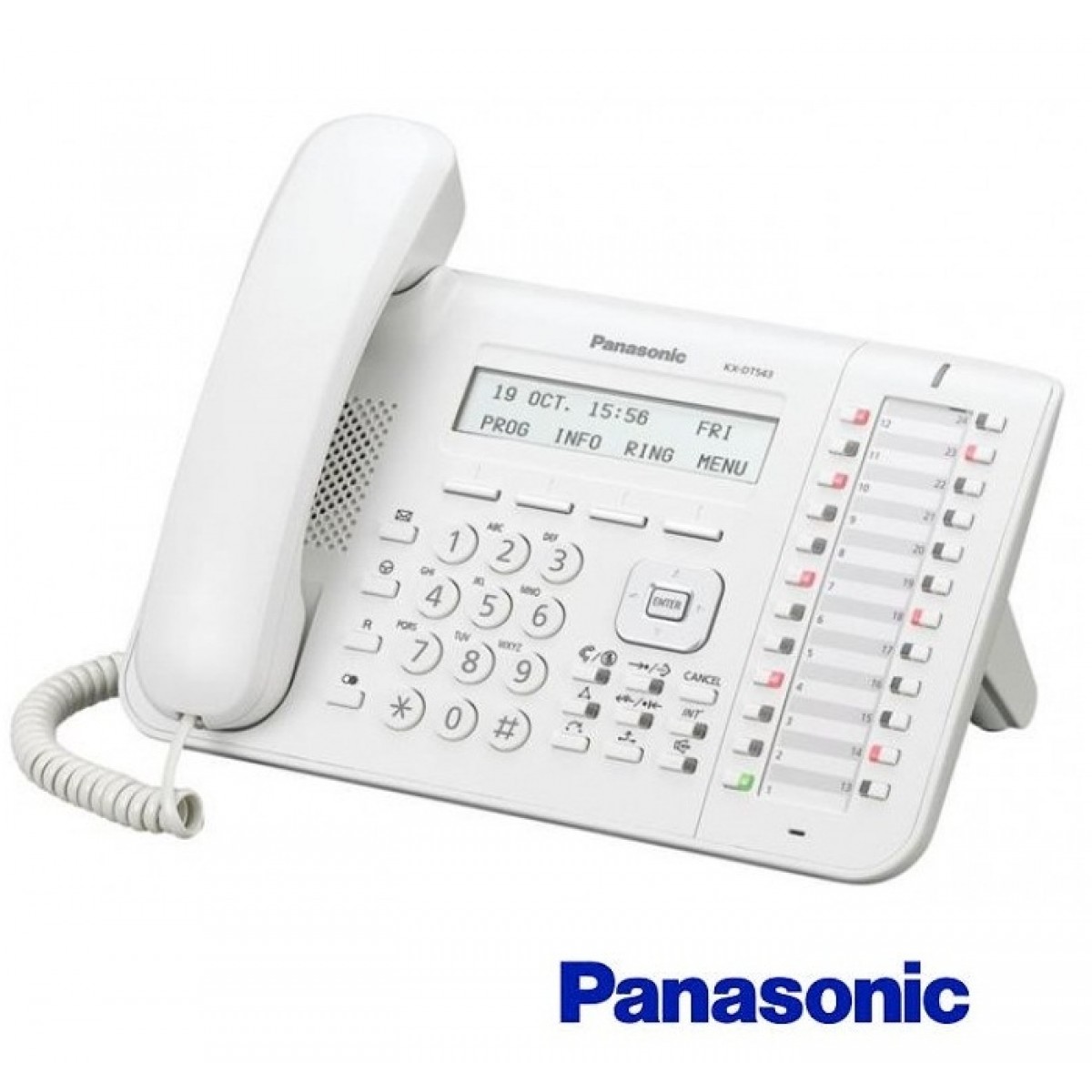 Telefon digital proprietar Panasonic Alb/Negru II