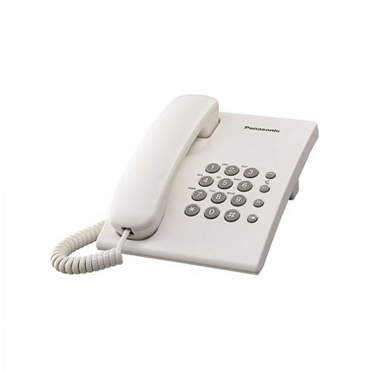 Telefon analogic simplu alb negru Panasonic