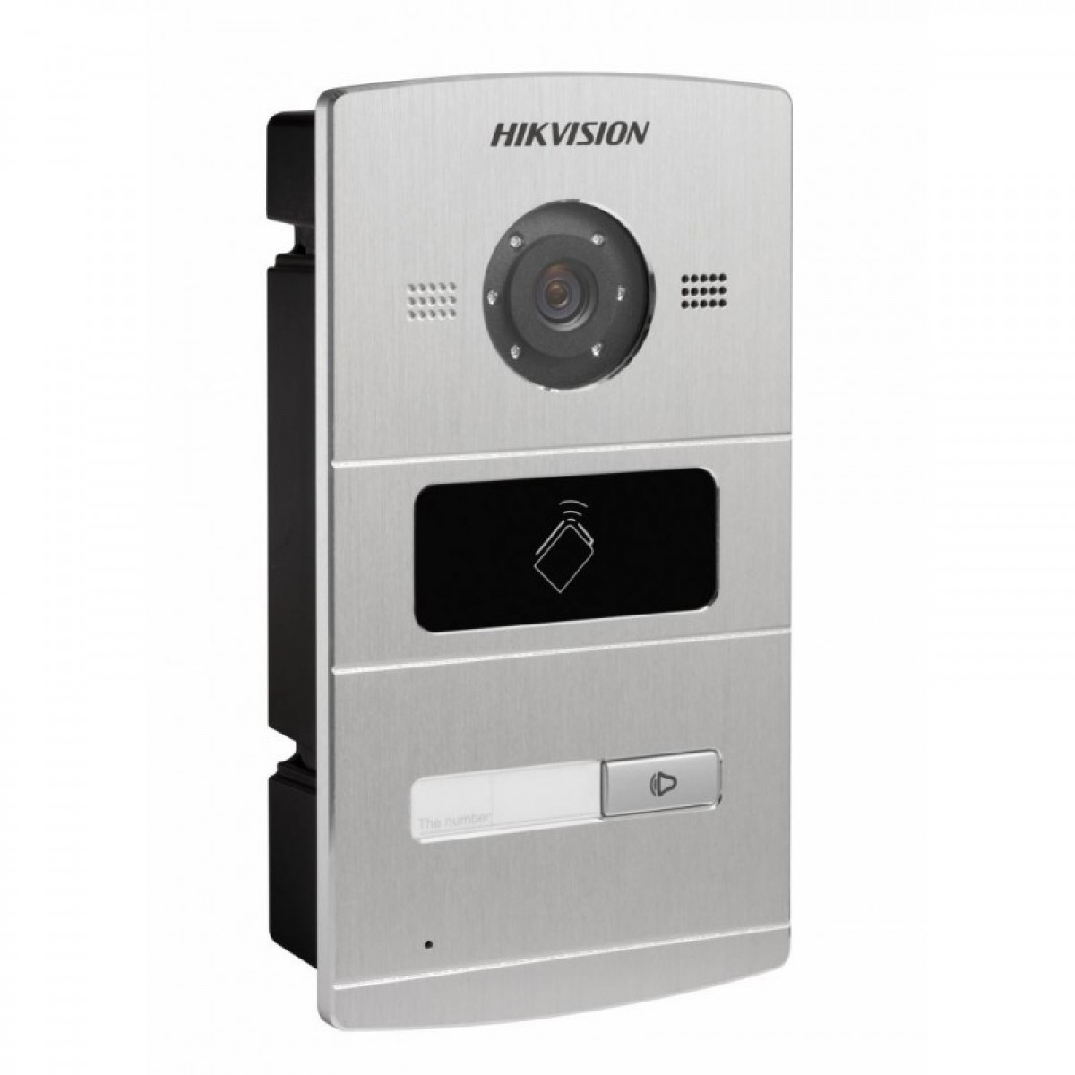 Post exterior IP Hikvision IR 1Buton acces /Aluminiu