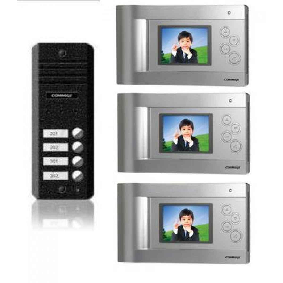 Kit Videointerfon Color Memorie Imagini Hands-Free Commax