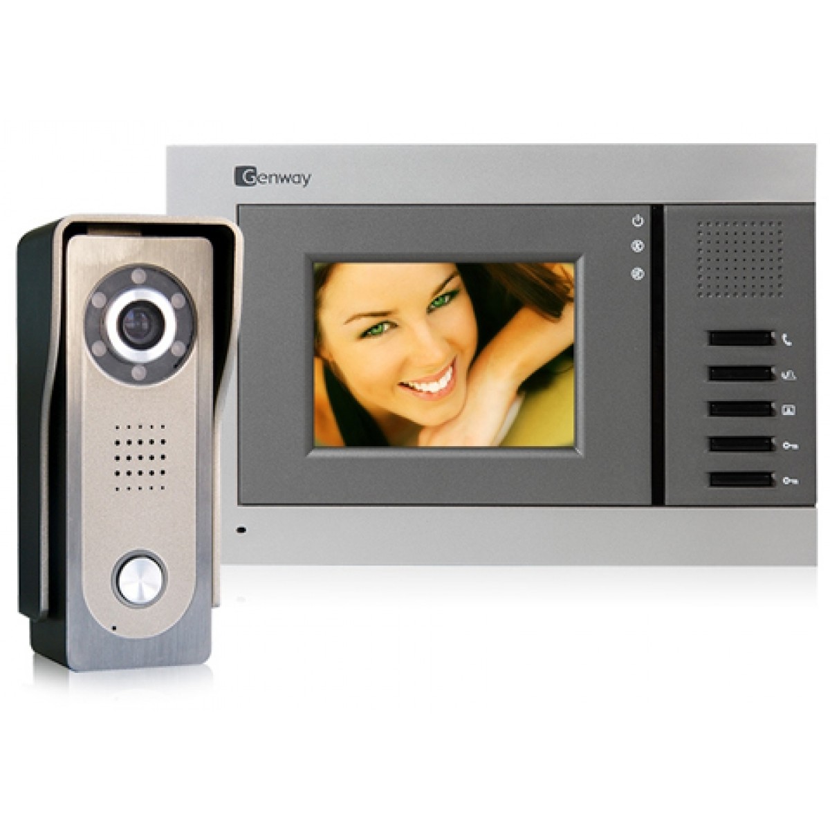 Set videointerfon post exterior si interior 3,5"tft 