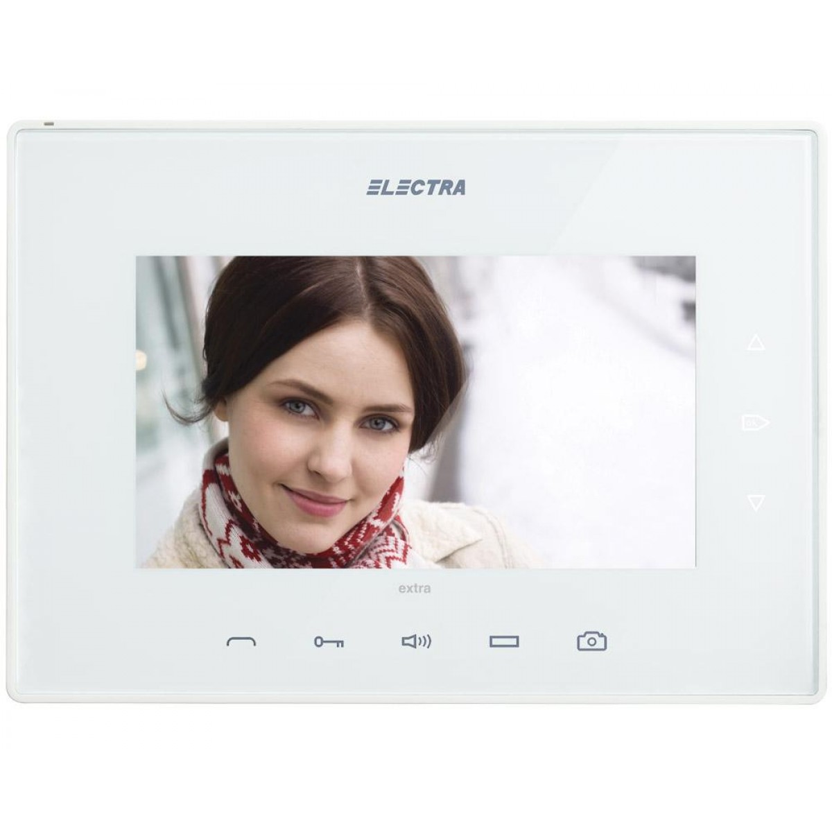 Videointerfon interior ecran LCD 7" Extra, Alb,  4 fire - Electra