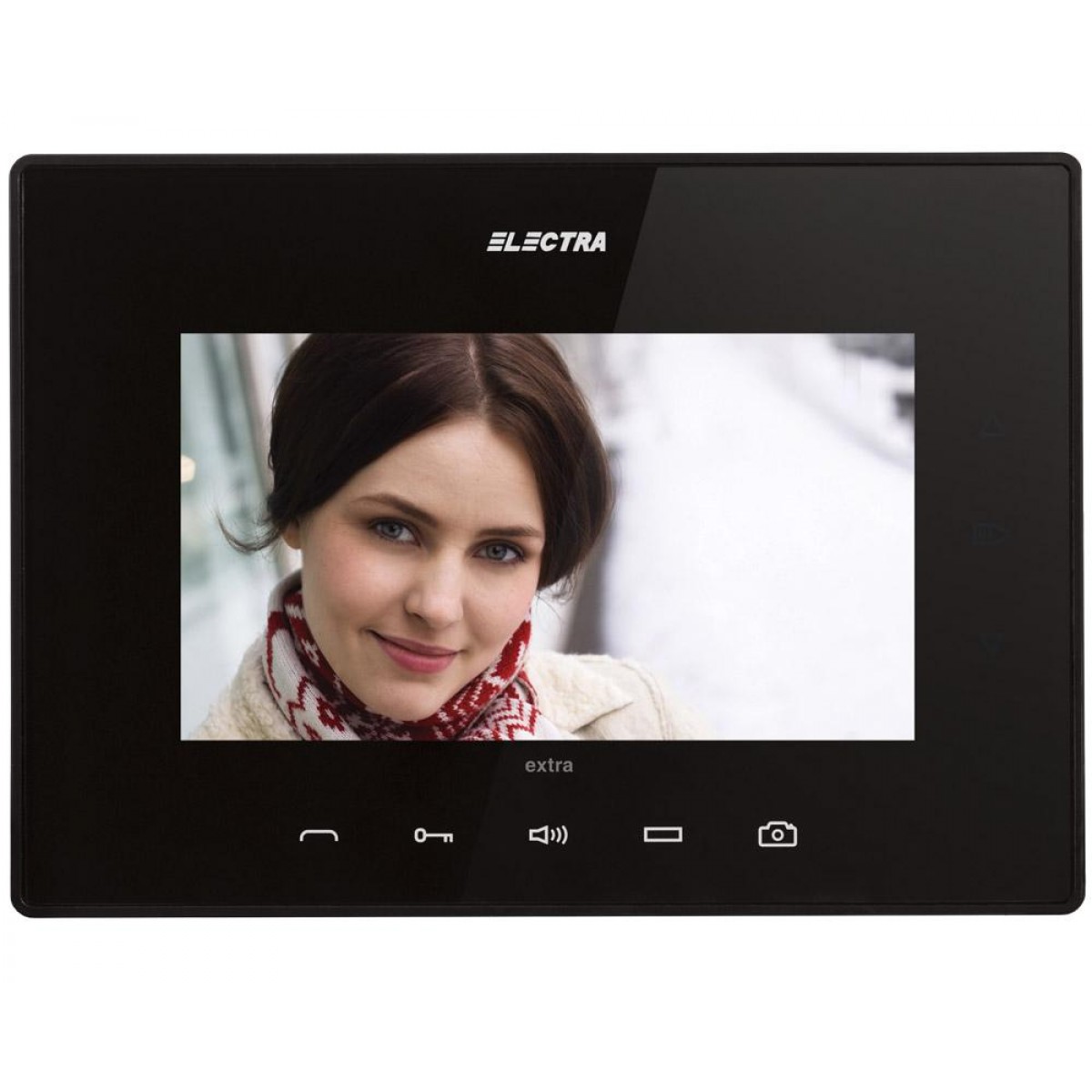 Videointerfon interior ecran LCD 7" Extra, Negru,  4 fire - Electra