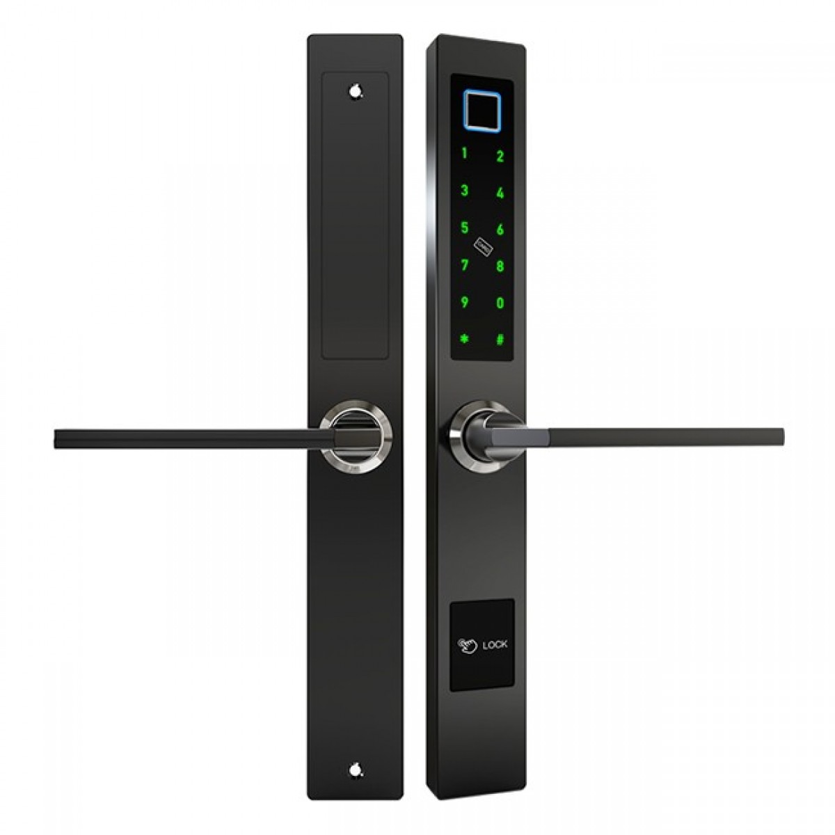 Incuietoare Inteligenta cu Bluetooth pentru Usa Glisanta Black